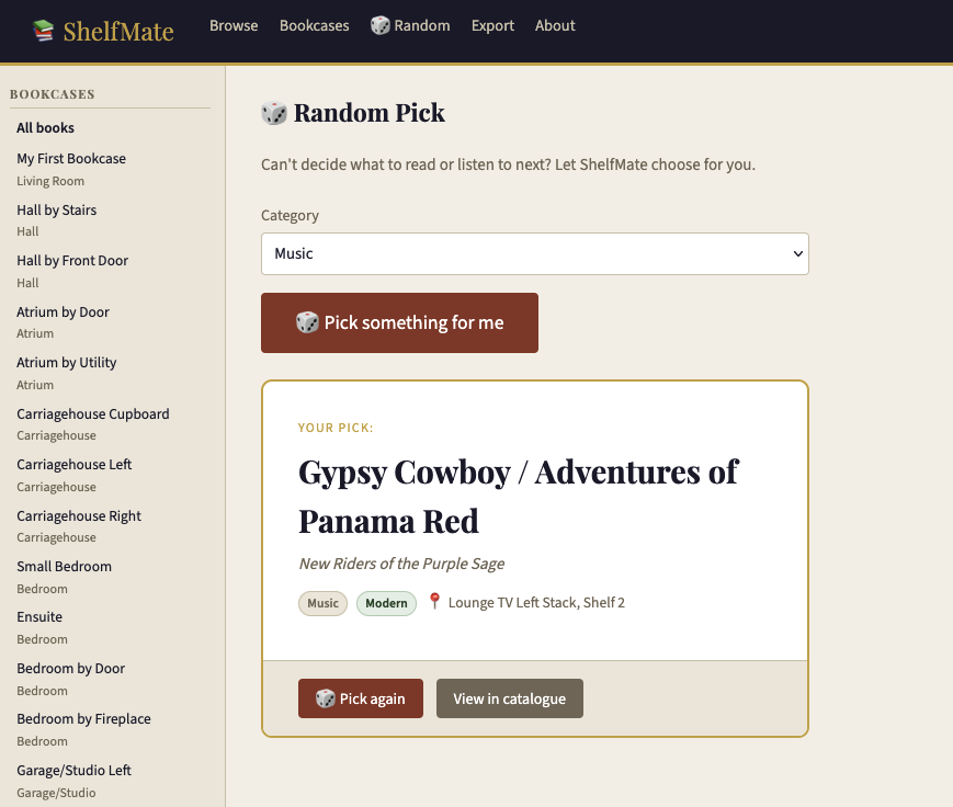 ShelfMate Random Pick showing Gypsy Cowboy by New Riders of the Purple Sage