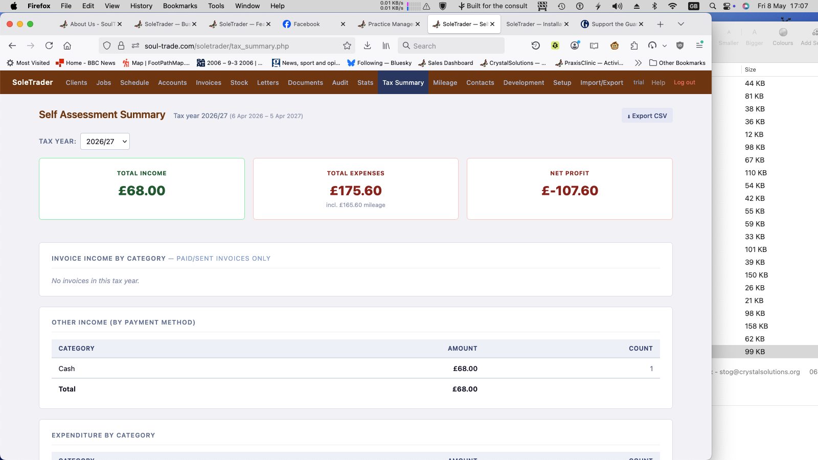 Tax summary top